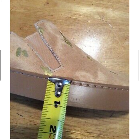 New FREE PEOPLE Tan Fur Gold Slip-on Sneaker 38 - Picture 9 of 10